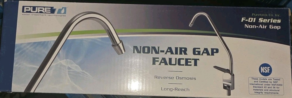 Pure F-01 Series Air Gap Faucet #F-01-BN-NAG Reverse Osmosis System – New