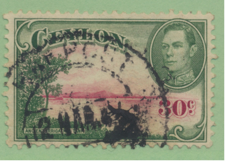 Ceylon Stamp Scott #285, Used