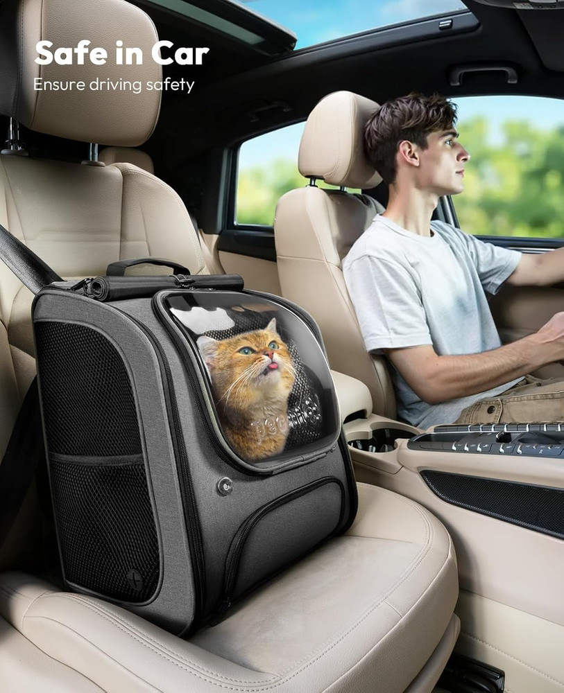 Cat Backpack Carrier, Large Space Cat Bubble Backpack, Breathable Cat Carrier, S
