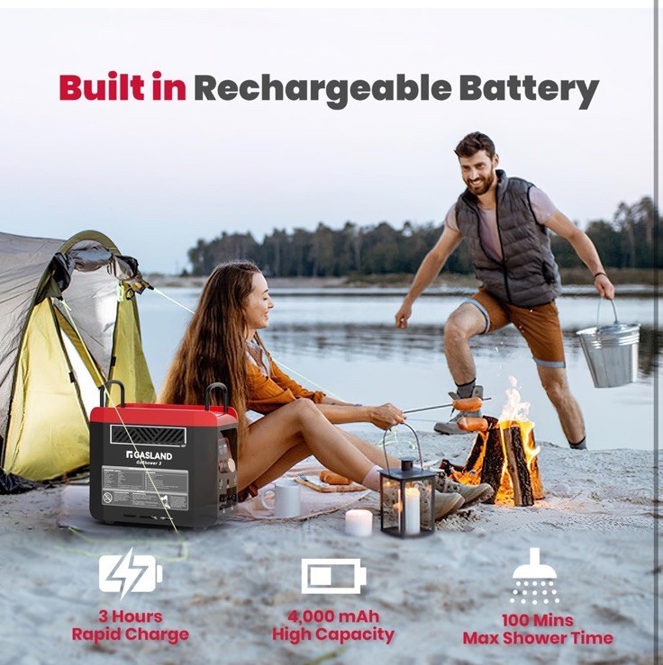 GASLAND Propane Water Heater On-Demand Water Camper Portable Outdoor Hot Shower