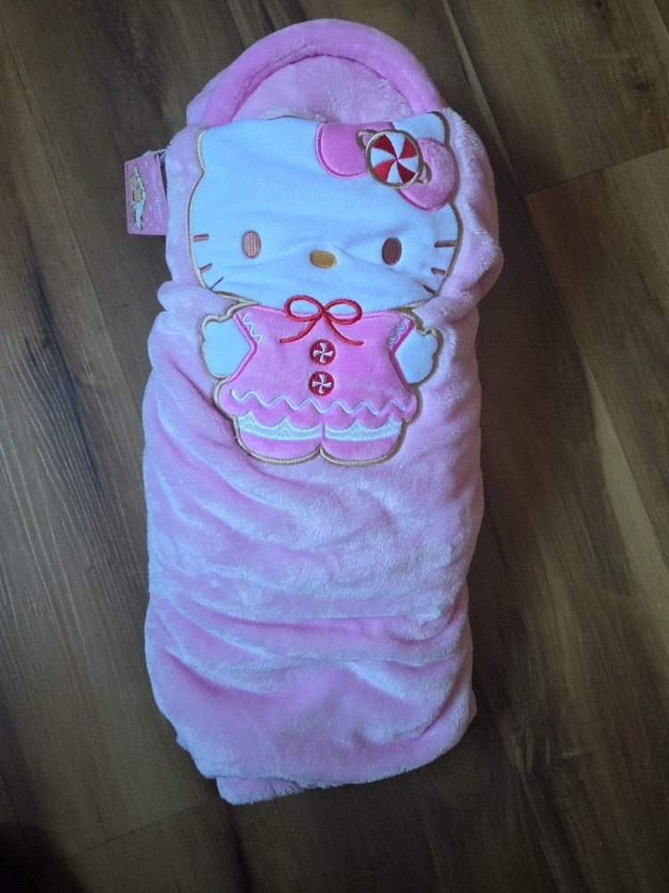 Hello Kitty Gingerbread Snowthrows Blanket 60x45, New With Tags!