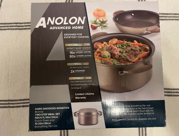 Anolon Advanced Home Hard-Anodized Nonstick Two Step Meal Set