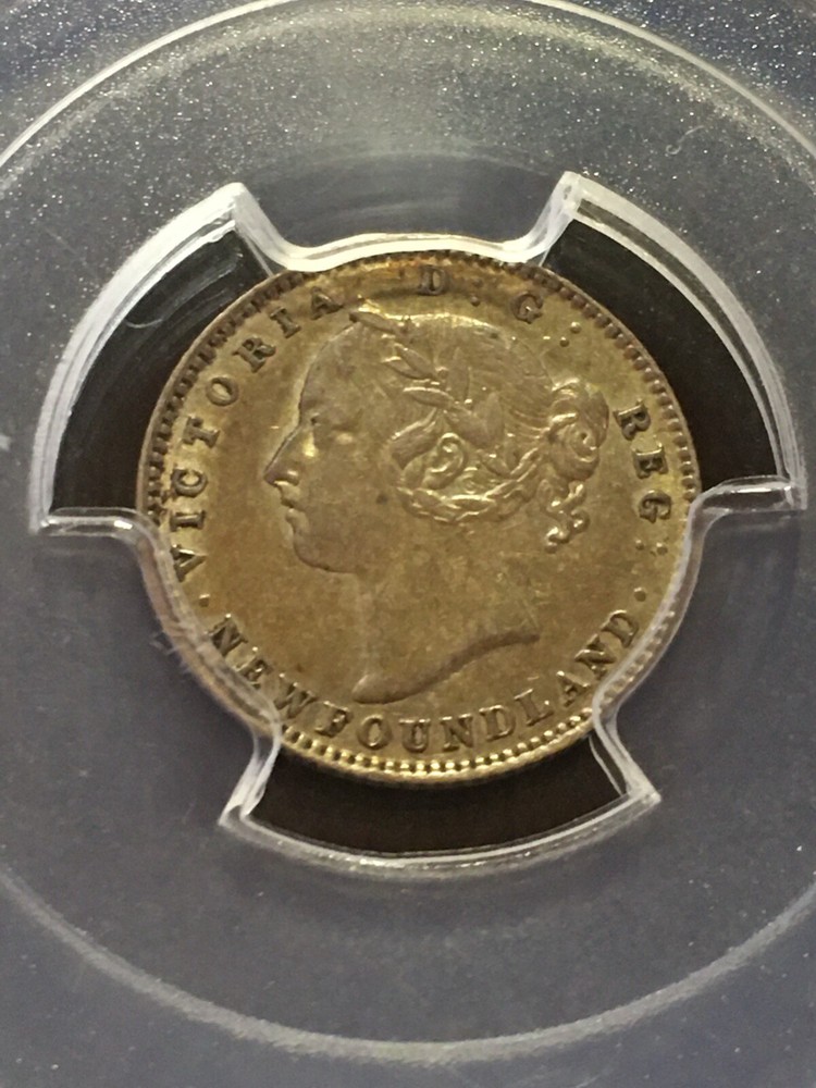 1896 PCGS Graded Newfoundland ¢10 Cent, **EF-45** Cert# 6485