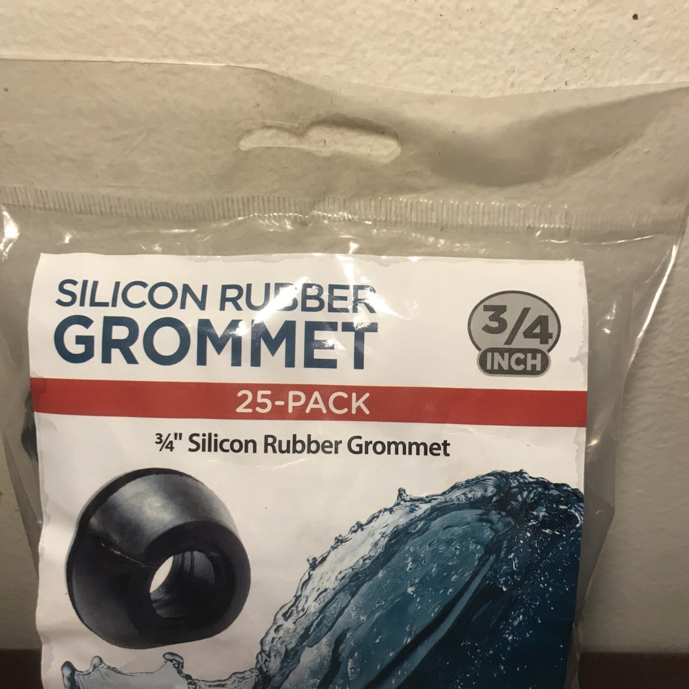silicone rubber grommet 25 pack 3/4 inch activeaqua