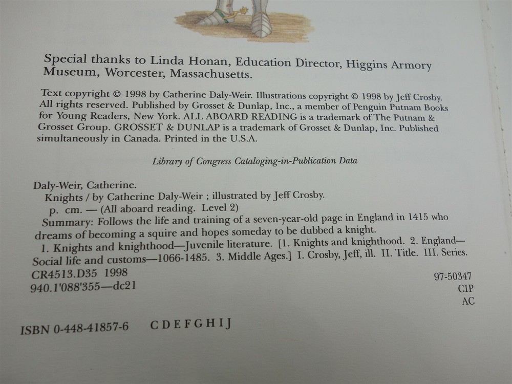 Knights: Level 2 Grades 1-3 (All Aboard Reading)