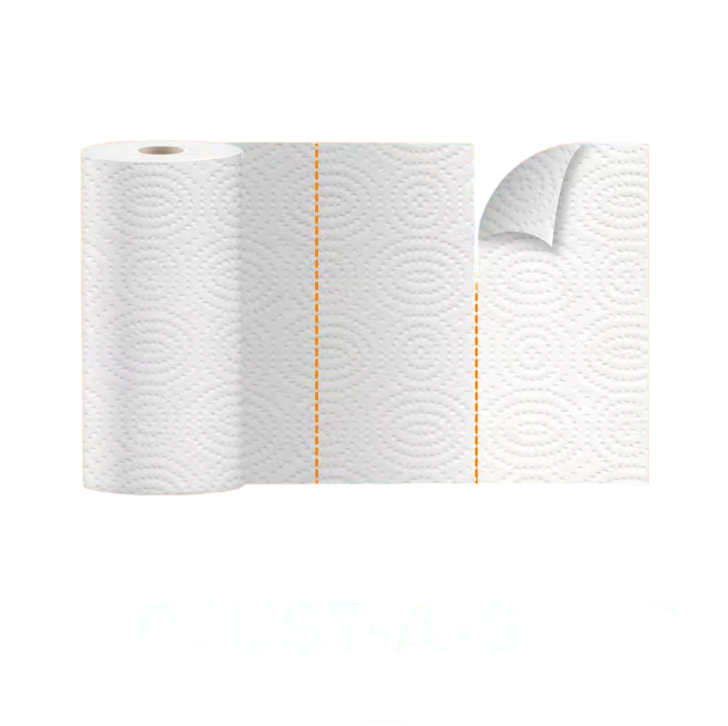 Premium Adjust-A-Size, White Paper Towel Rolls (6 Rolls)