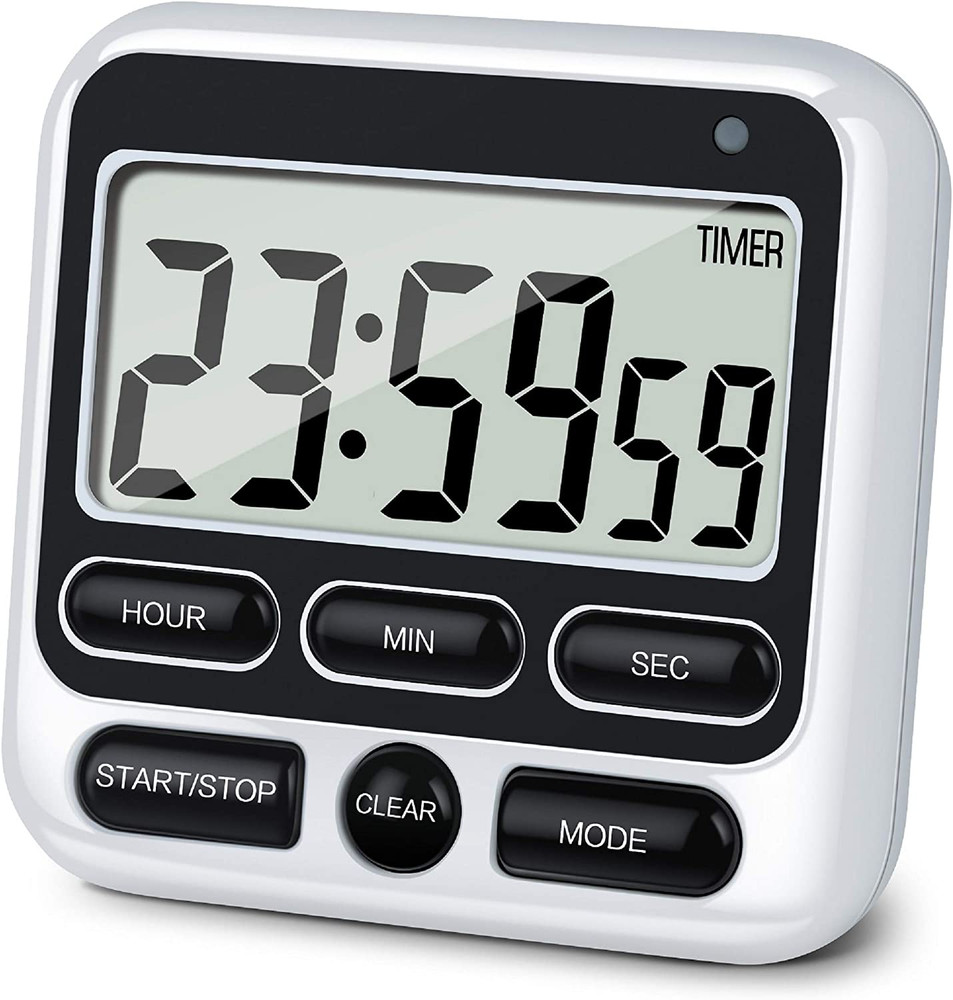 Digital Kitchen Timer with Mute/Loud Alarm Switch On/Off Switch, 24 Hour