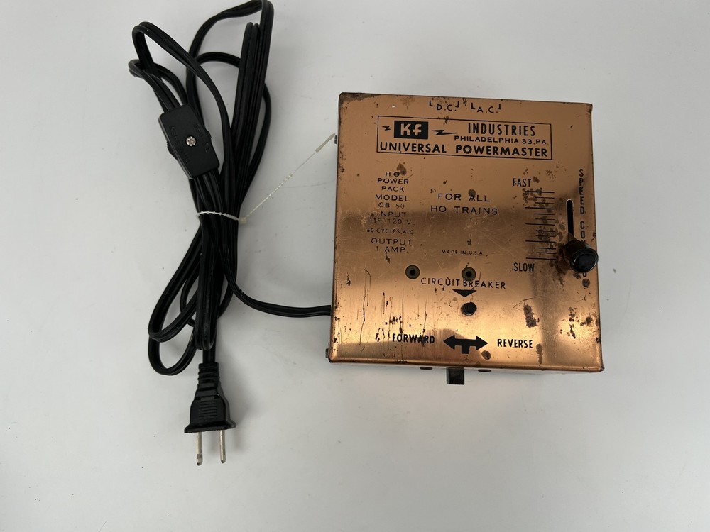 KF Industries HO Scale Universal Powermaster Transformer Tested/Works