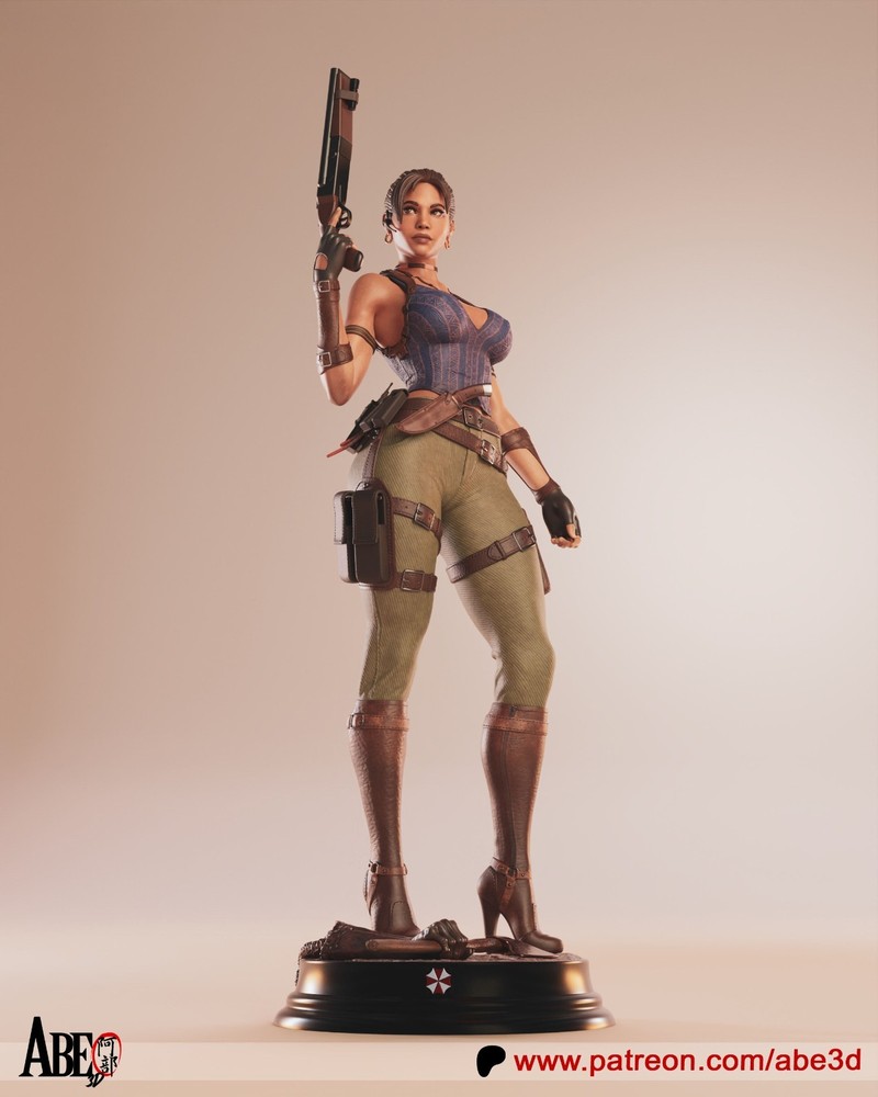 Sheva Alomar Statue 3D Printed kit Unpainted/Unassembled