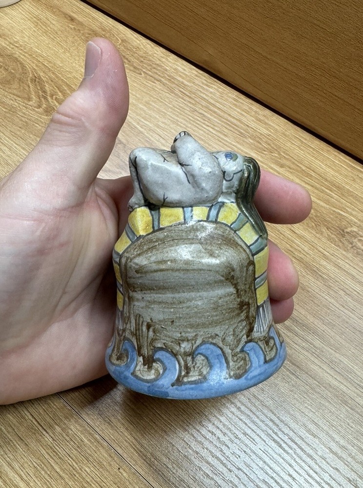 Bell Hand Made And painted ceramic bell.