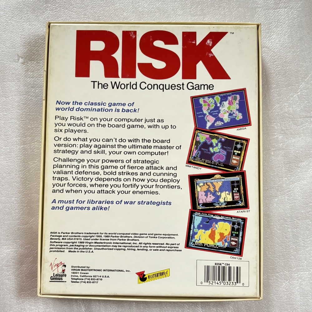 Risk The World Conquest Game Tandy / IBM