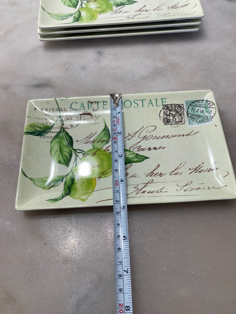 SHABBY CHIC Melamine Appetizer Plates