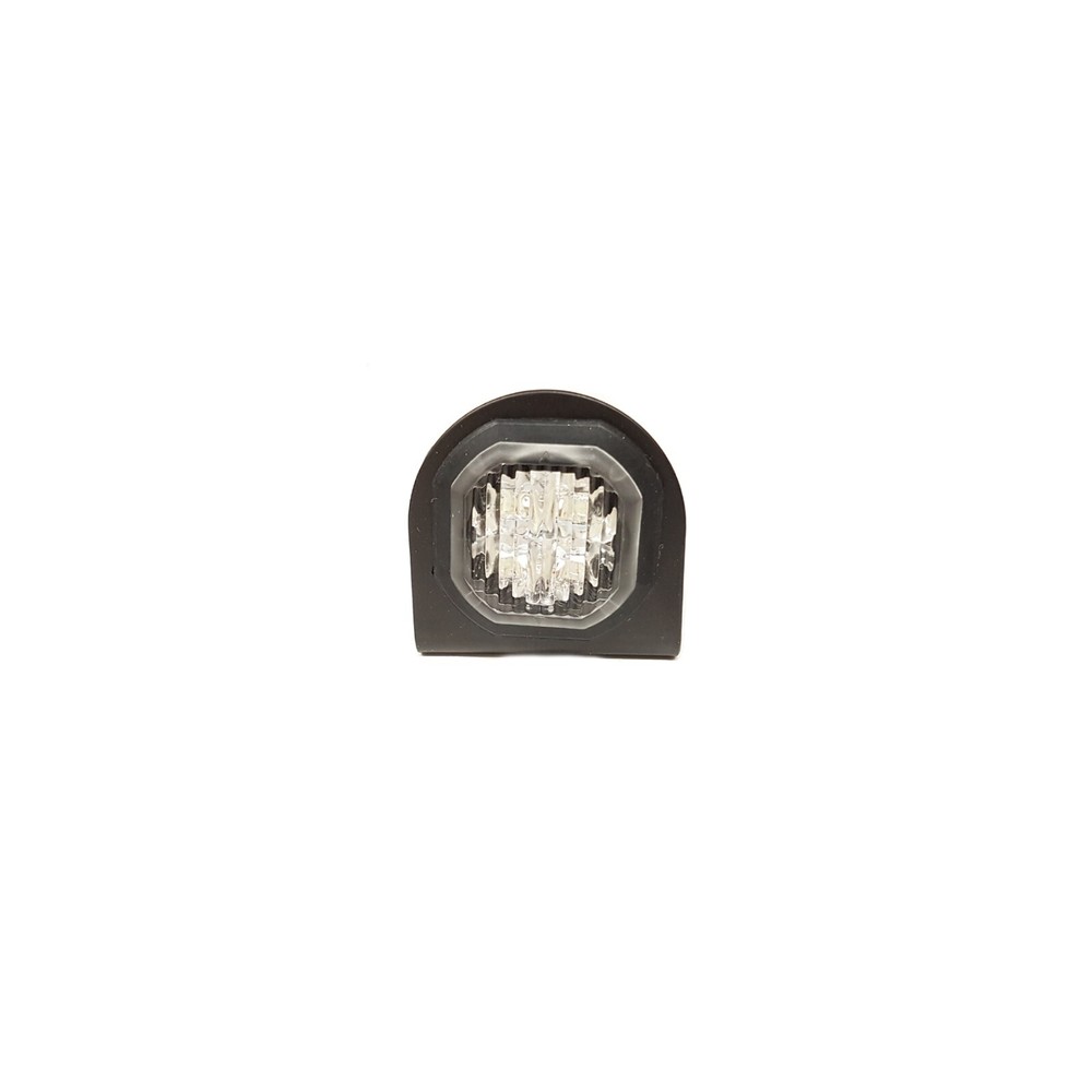 ROUND BUTTON LOW PROFILE FLUSH FIT AMBER LED STROBE EMERGENCY WARNING LIGHT