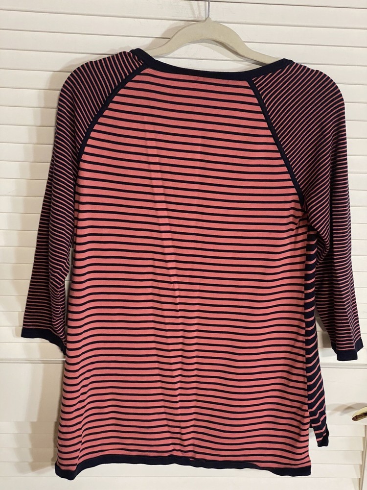 Talbots Top Stripe Pullover Knit Sweater Size Small Women EUC