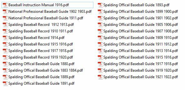 SPALDING BASEBALL GUIDE Magazine 16 Select Issue Collection USB