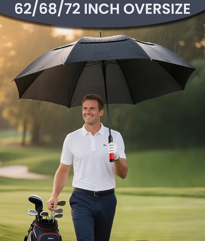 SIEPASA Golf Umbrella Large 62/68/72 Inch Automatic Open Extra Oversize Double