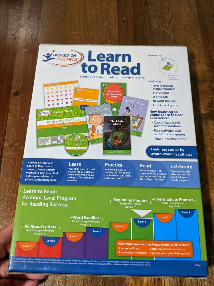 Hooked on phonics learn to read Level 6 Beginnings Phonics Age 6-7 Whole package