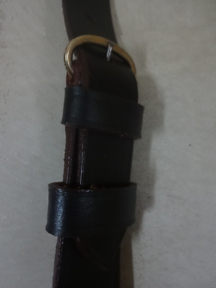 Sam Browne Belt with Shoulder Strap Dark Brown Reproduction Size 80 CMS W097