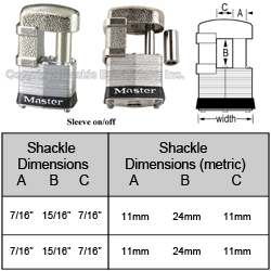 Master Latch Lock - (4) Keyed Alike Trailer & Multi Purpose Padlocks #37KA - 4