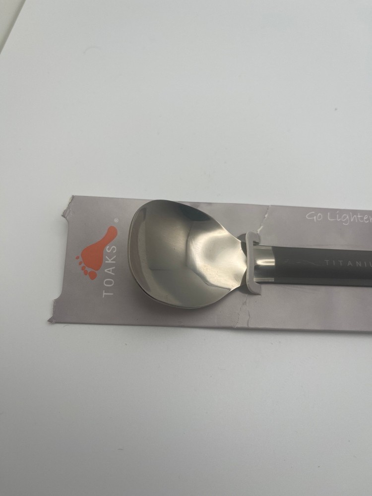 Titanium Long Handle Spoon with Polished Bowl