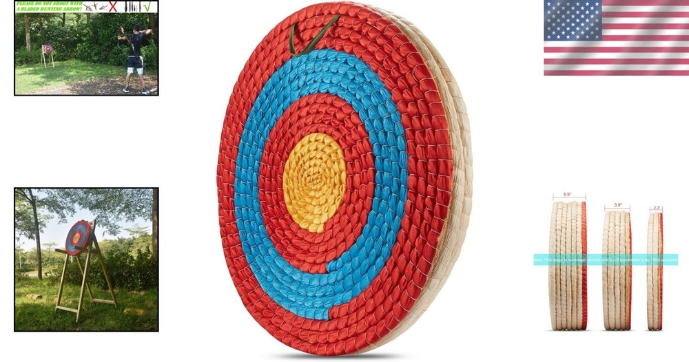 Traditional Hand-Made Straw Archery Target - Eco-Friendly & Durable Design