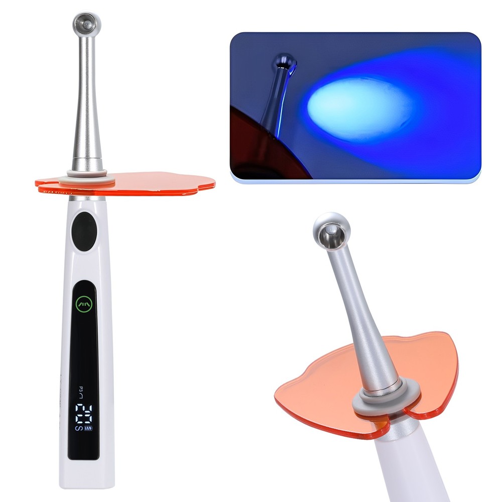 Dental Wireless AI LED Curing Light Lamp 1 Second Curing 4 Modes USA