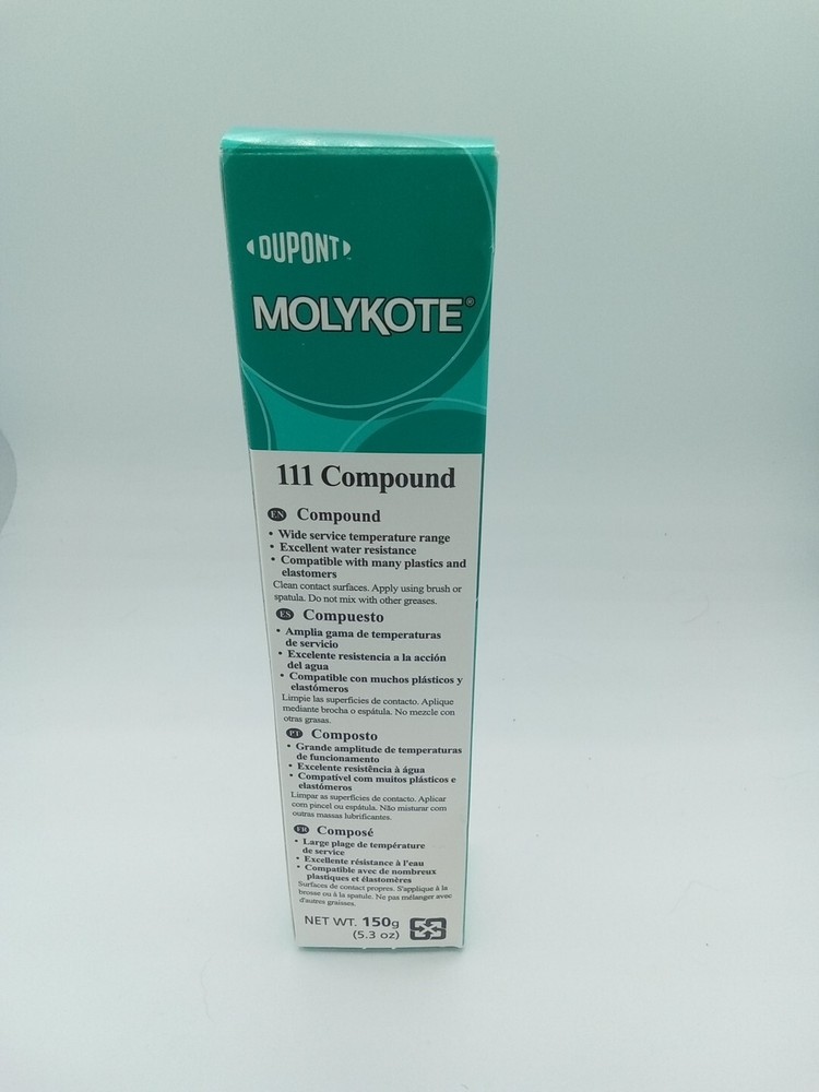 DuPont Dow Corning Molykote 111 Food Grade Silicone Lubricant Sealant 5.3oz Tube