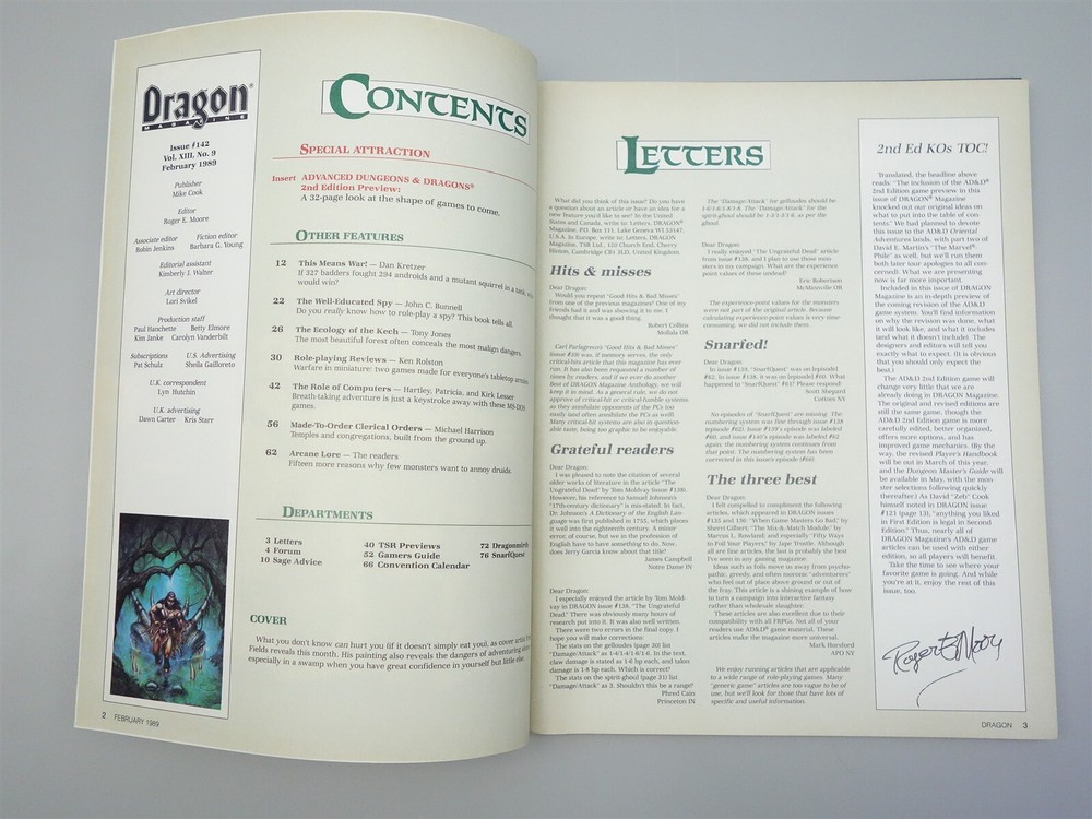 Dragon Magazine: Issue # 142 (TSR)