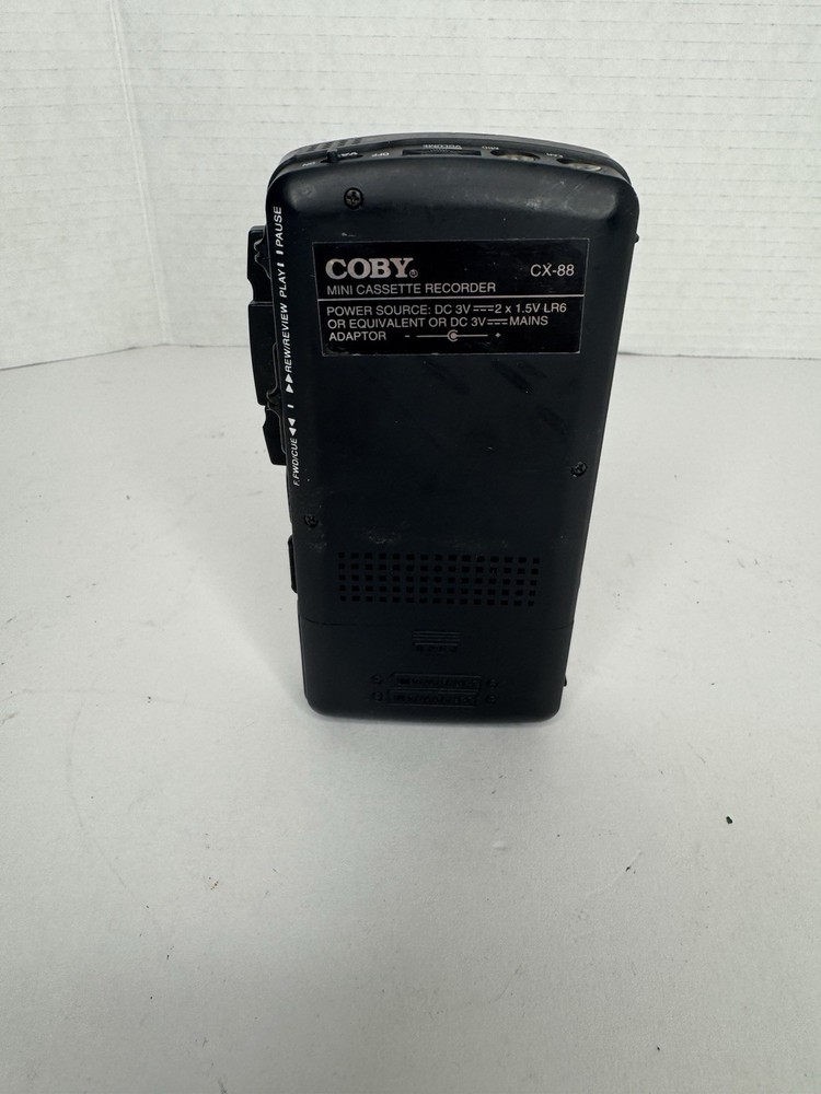 Coby CX-88 MicroCassette Corder Voice Recorder VOR Handheld Untested