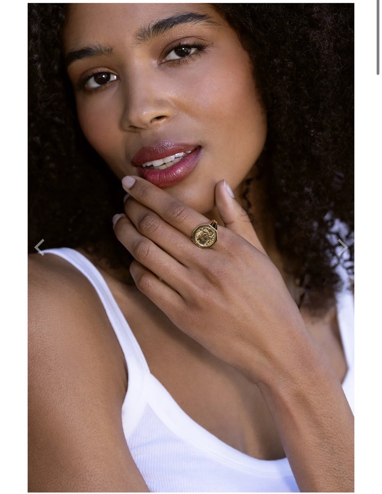 Miranda Frey Coin Signet Ring Silver