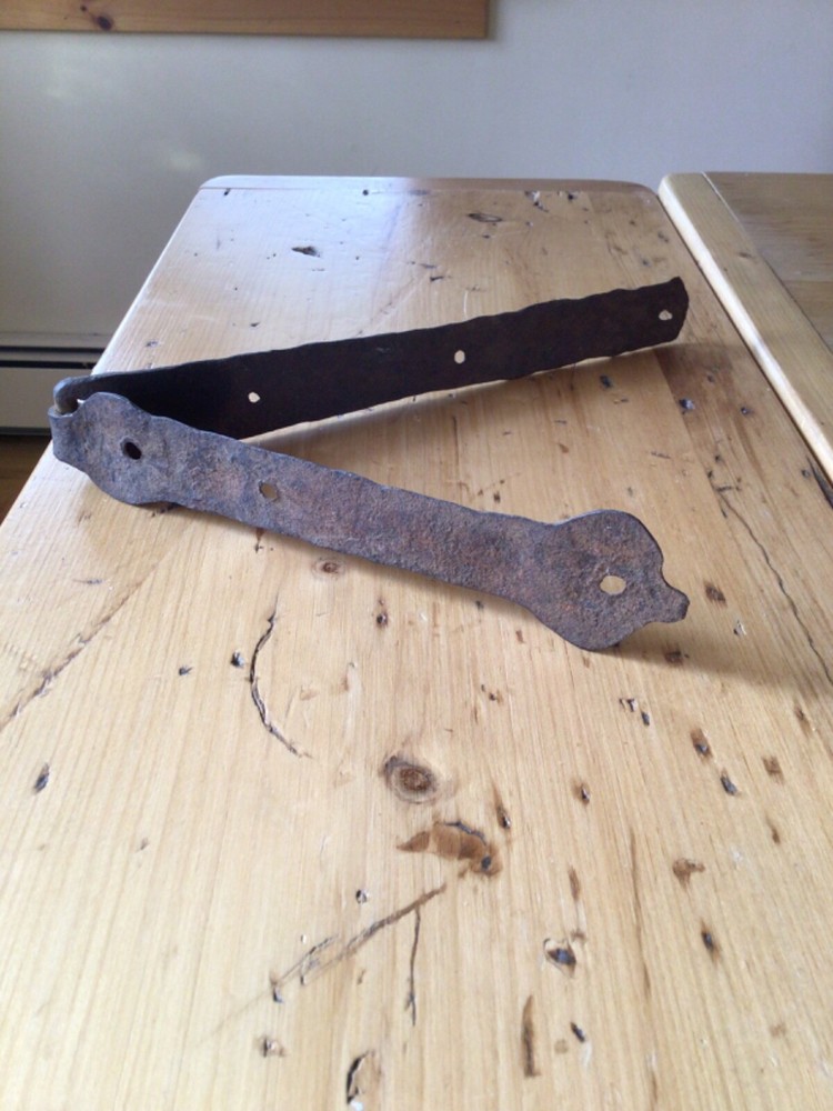 Antique Cast Iron Chest Hinge