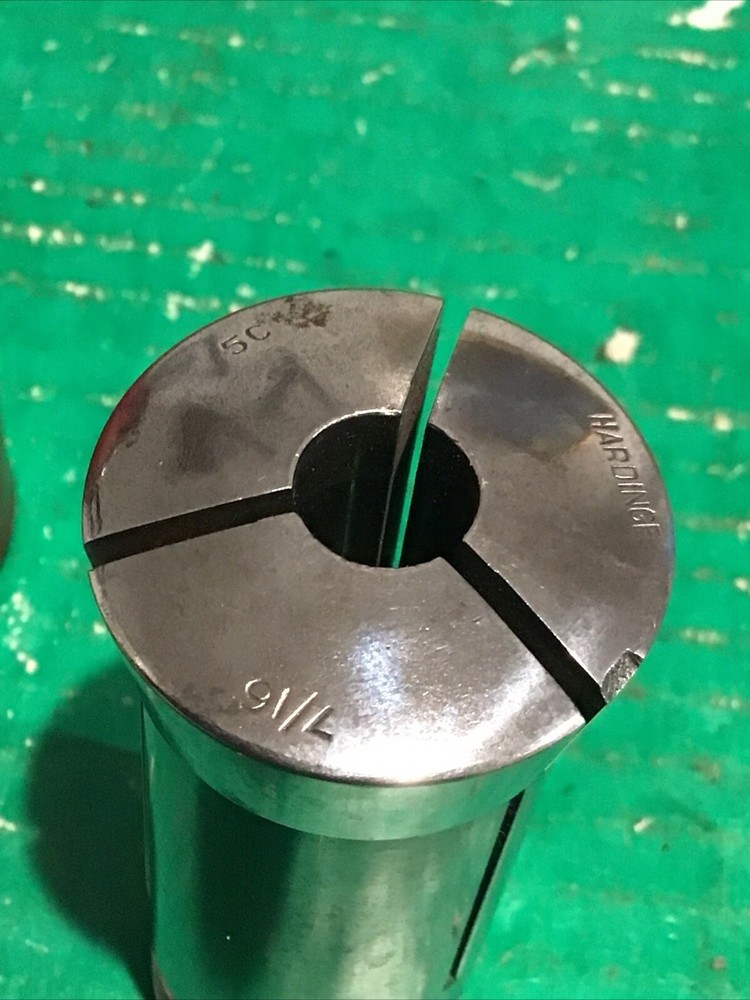 5C Hardinge Round Collet 7/16" External Thread w/ Case