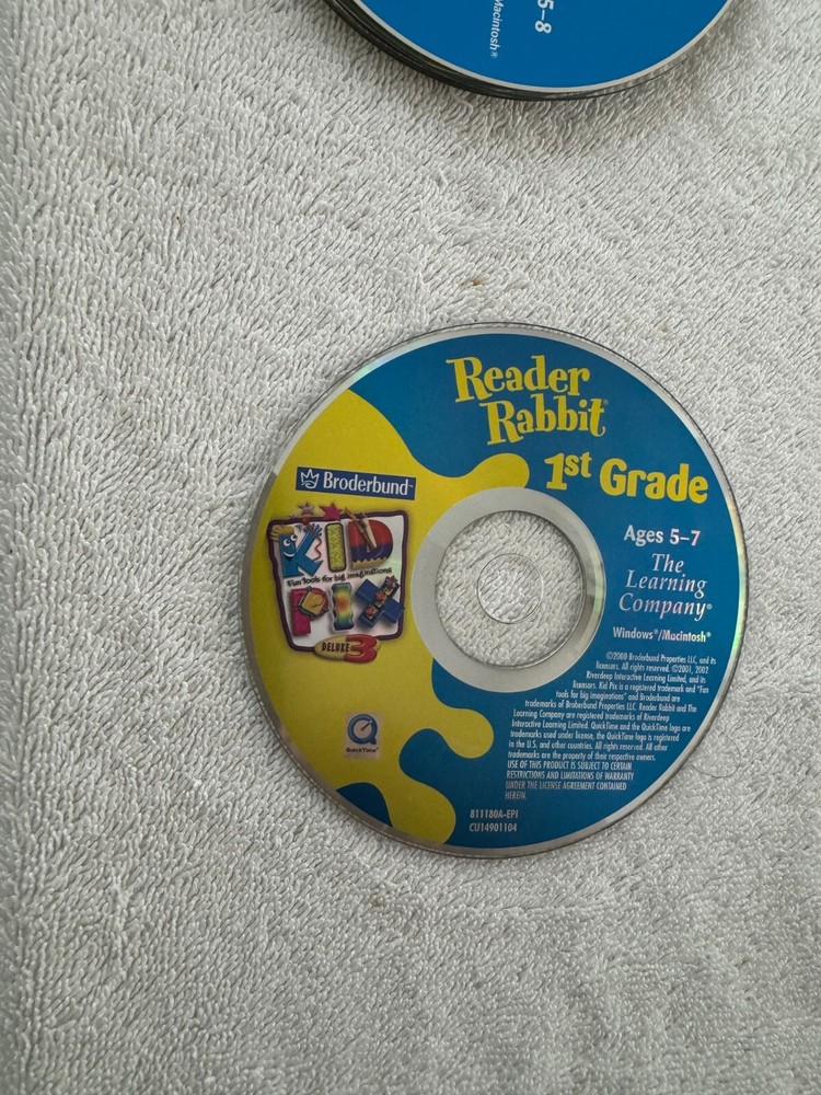 Reader Rabbit 1st Grade - 2000 The Learning Company Windows/Macintosh