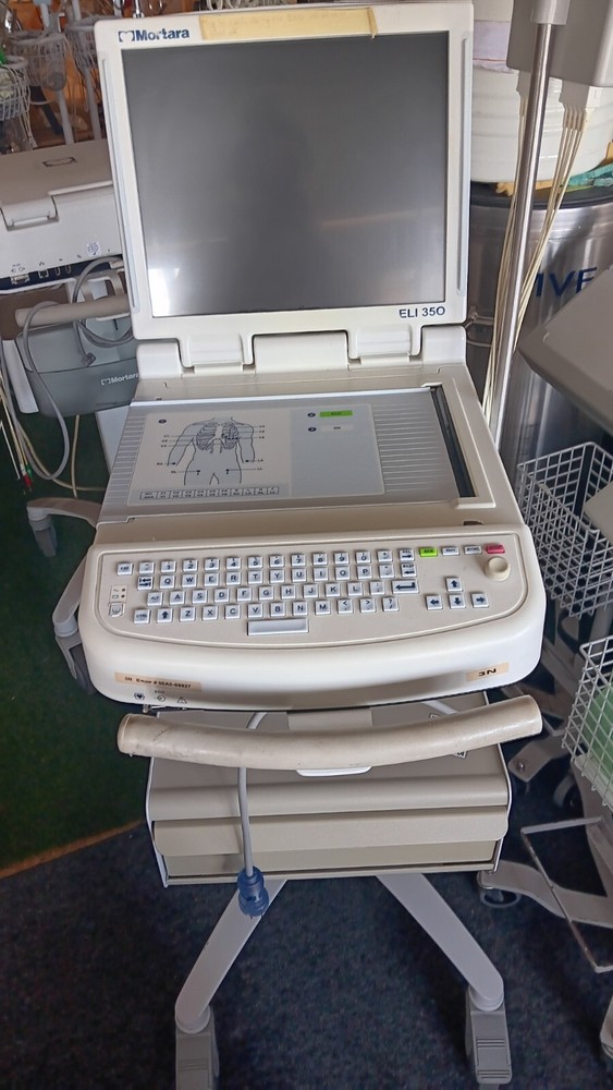 Mortara Eli 350 EKG/ECG Machine with Cart