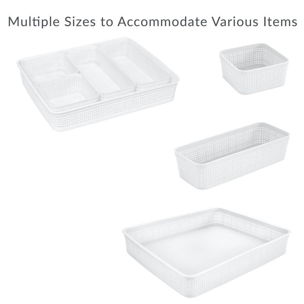 5-Pack Organizing Set in White