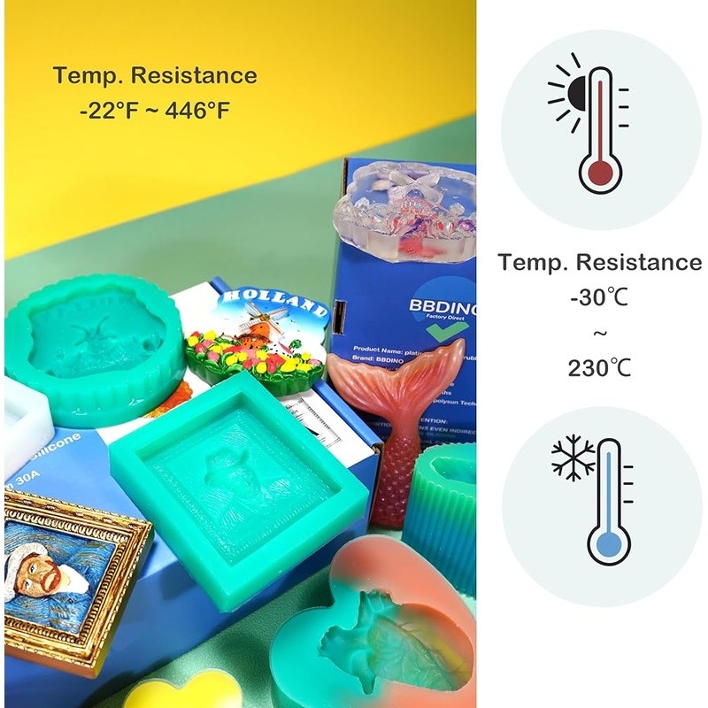 Liquid Silicone Mold Making Kit Bubble-free Quick Curing Durable Precision Molds