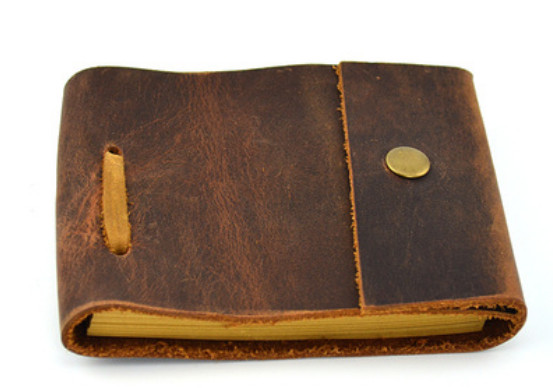loose leaf Writing note Notebook sketchbook Diary binder leather coffee Q314