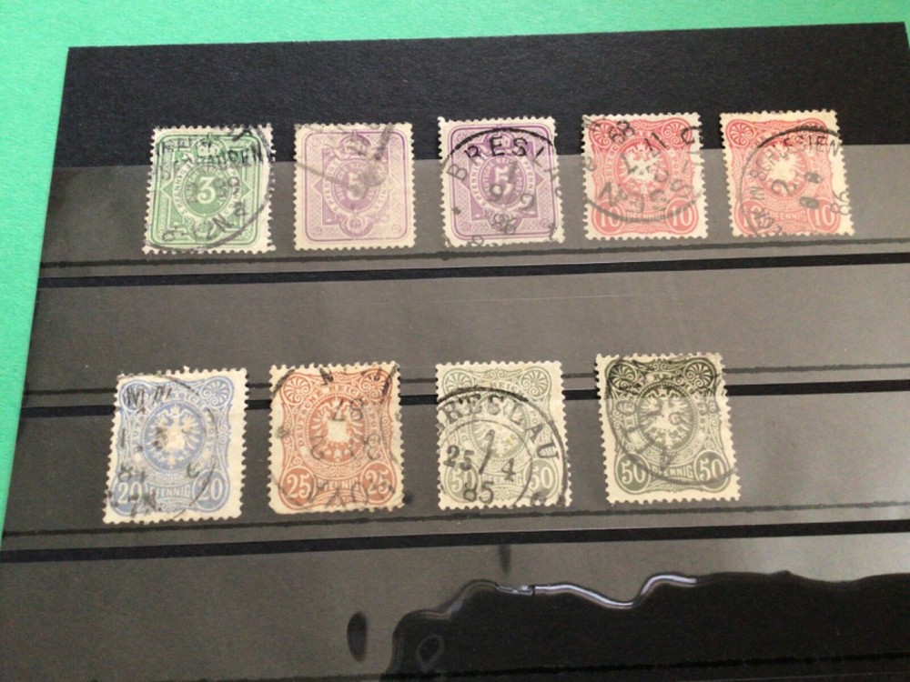 German Empire 1880 no final E used stamps A18321