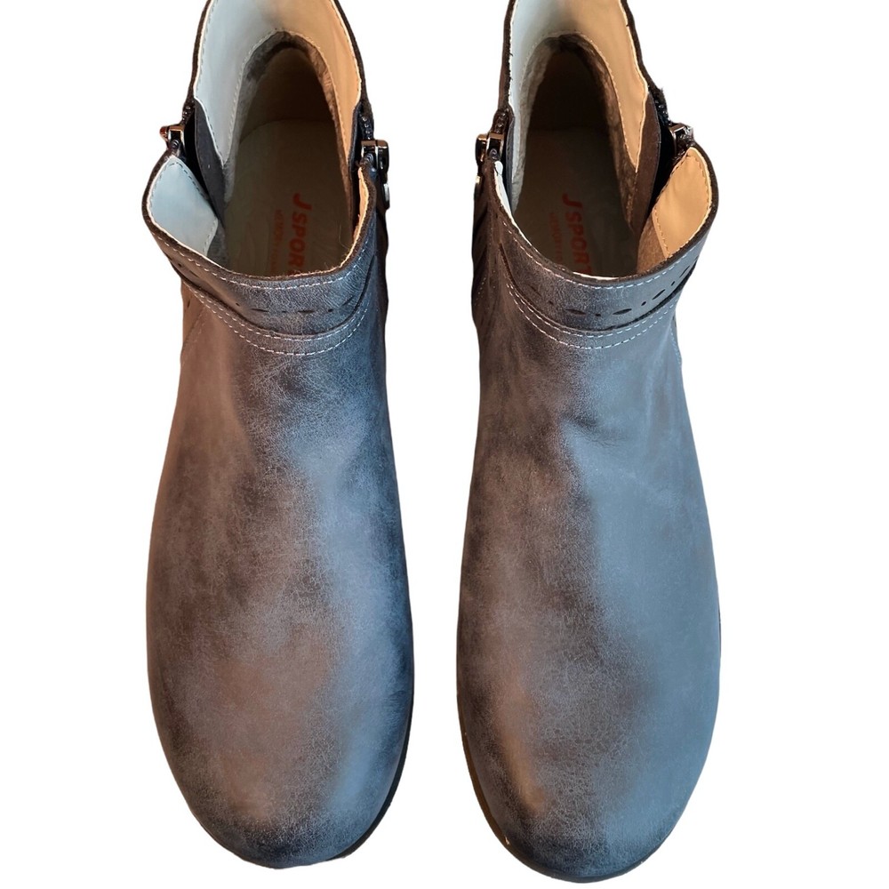 Jambu Womens Boots Size 11 Blue Ankle Boot Double Side Zippers