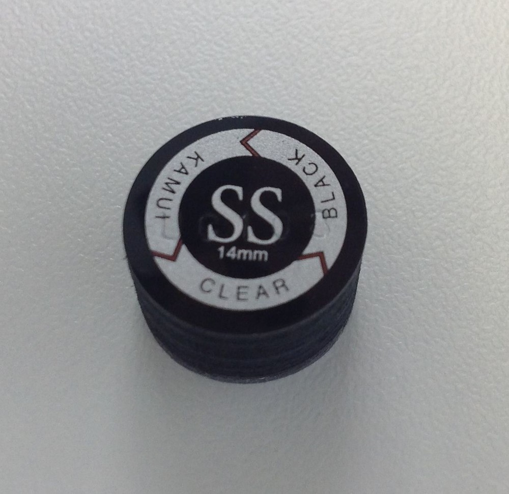 Kamui Clear - Black - Super Soft - Layered Pool Cue Stick Tip - SHIPS FAST!