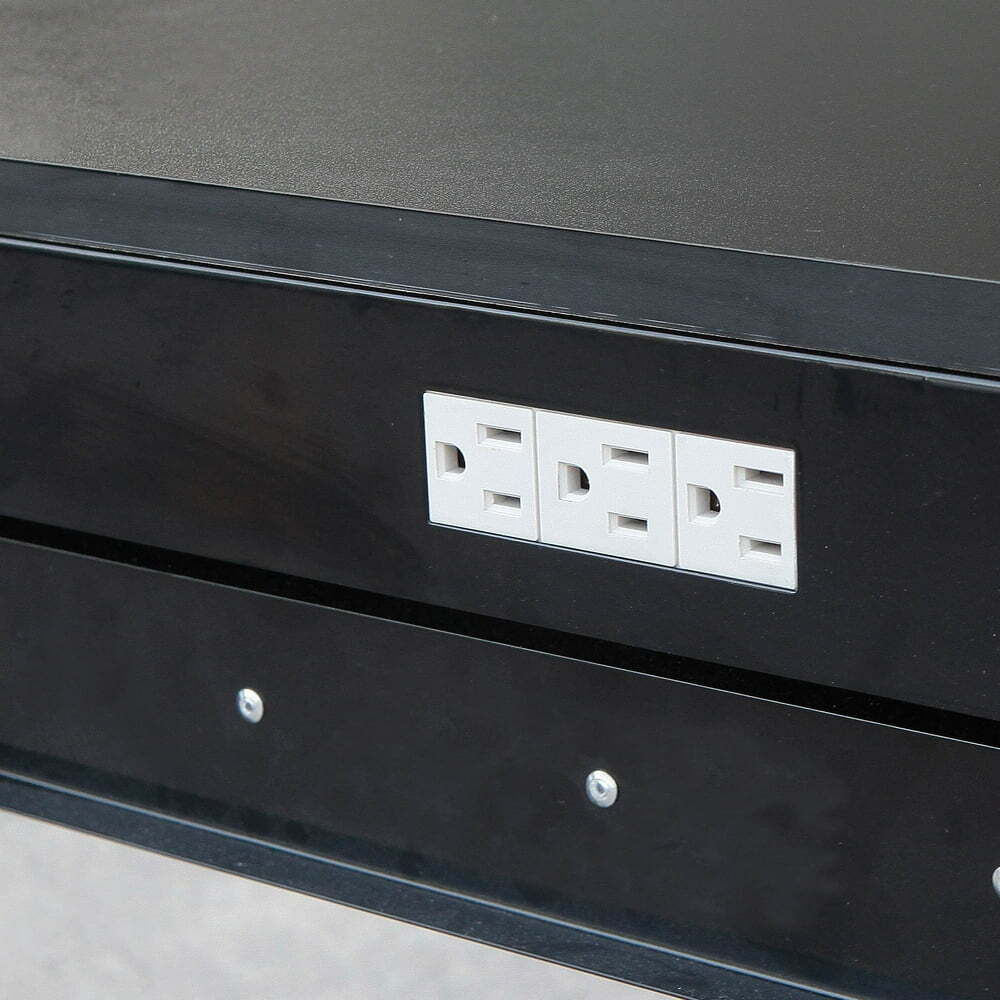 4' Garage Workbench Cabinet Combo with Light Tool Work Bench Steel Table Storage