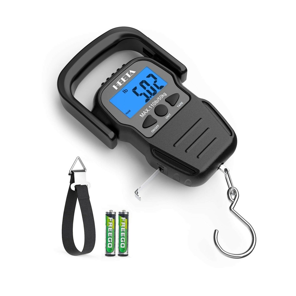 Fish Scale Backlit LCD Display Dismountable & Soft Nylon Woven Strap Black Color