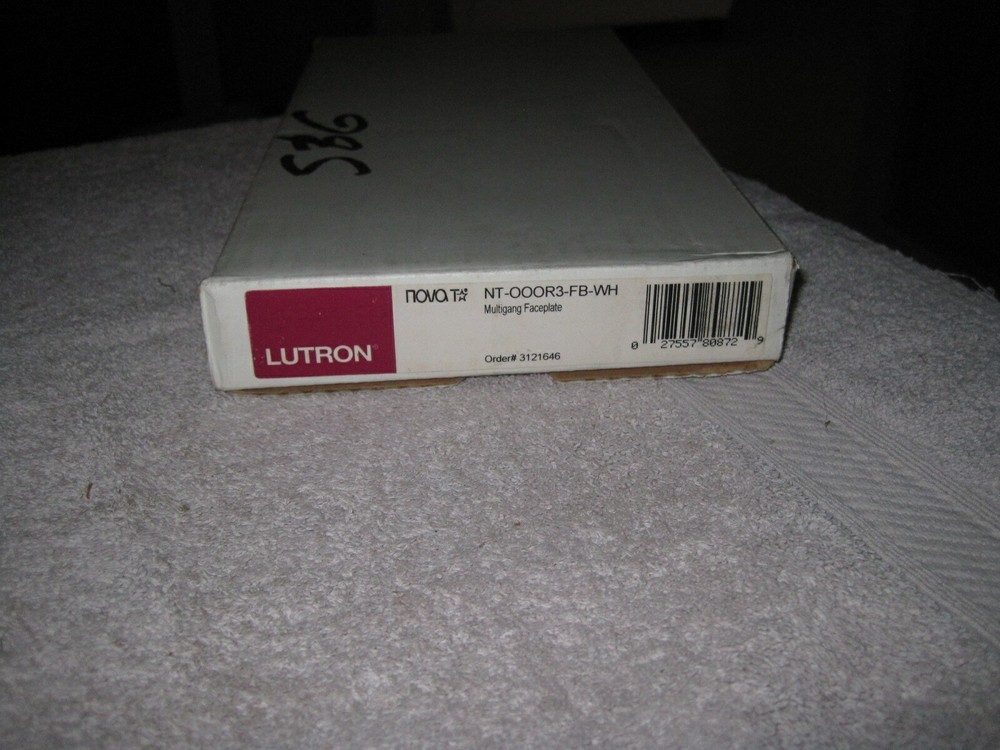 LUTRON  NOVA T NT-OOOR3-FB-WH