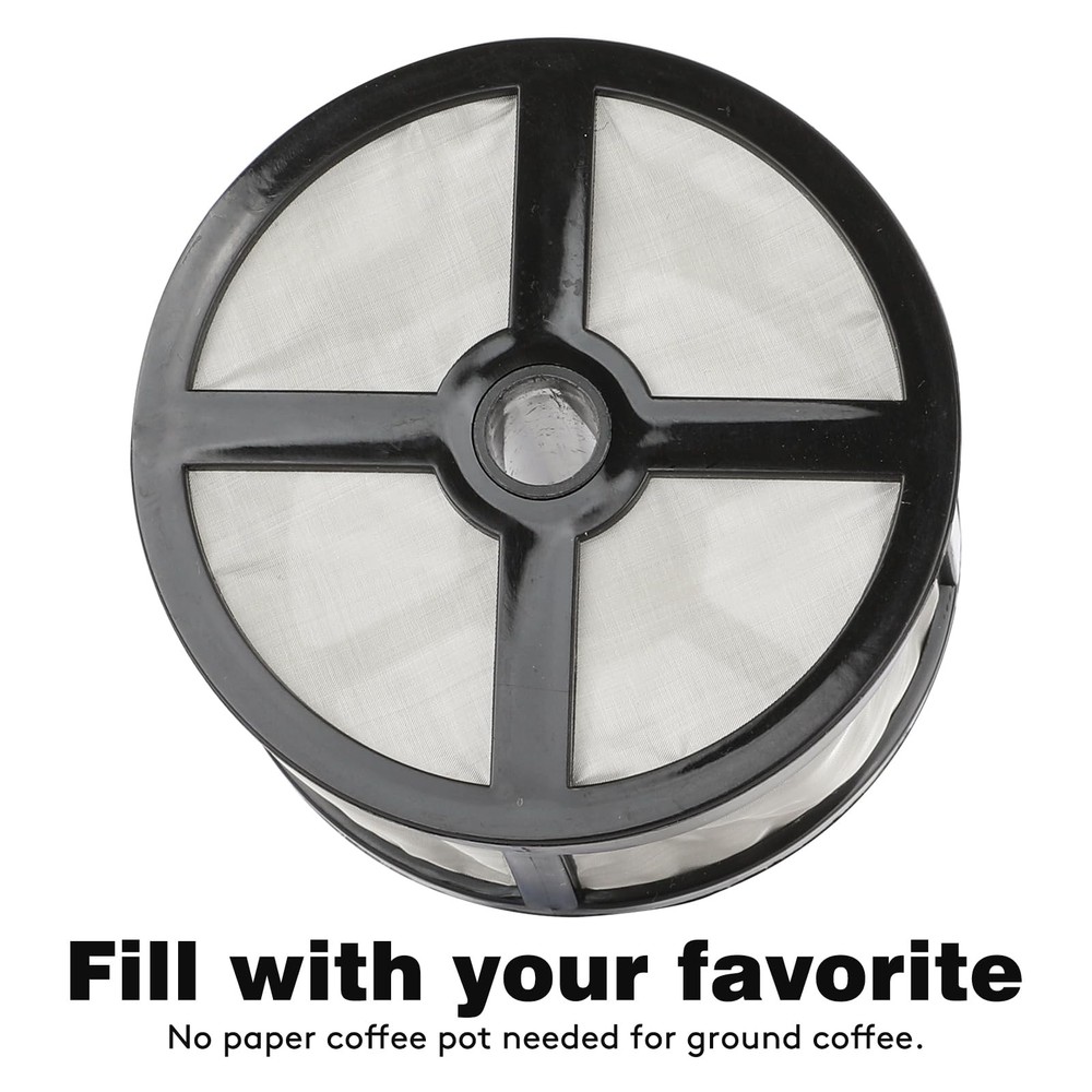 1 Pcs Reusable 7-14 Cup Coffee Filter for Percolator Pot 1, Black