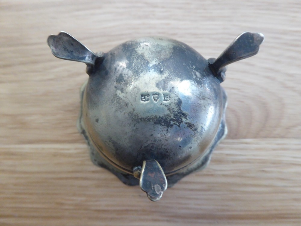 Antique Footed Silver Plate Salt Cellar