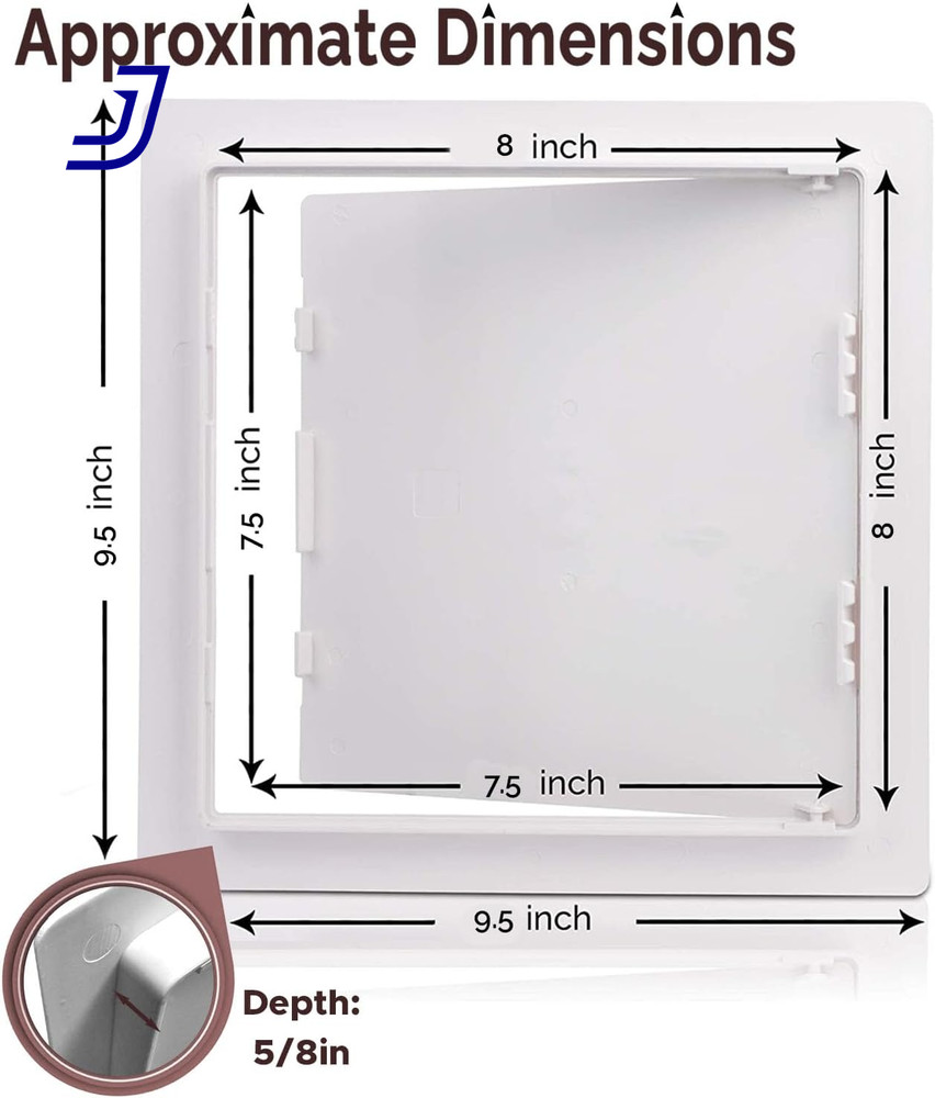 Access Panel for Drywall & Ceiling with Door Heavy-Duty Durable Plastic 8X8Inch