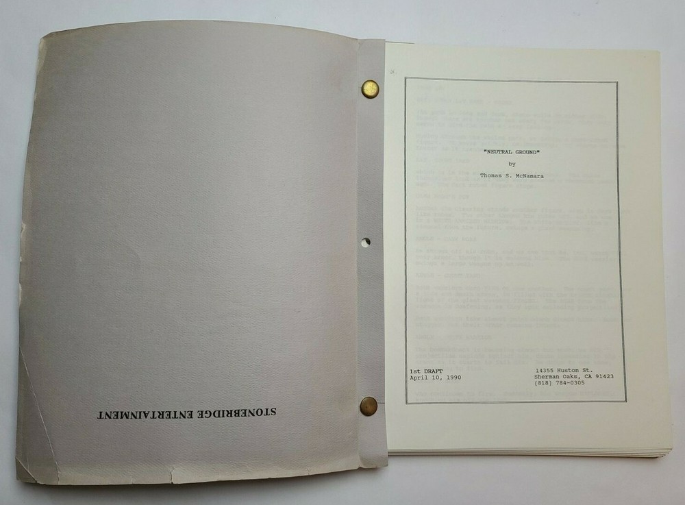 NEUTRAL GROUND / Thomas S. McNamara 1990 Unproduced Movie Script Screenplay