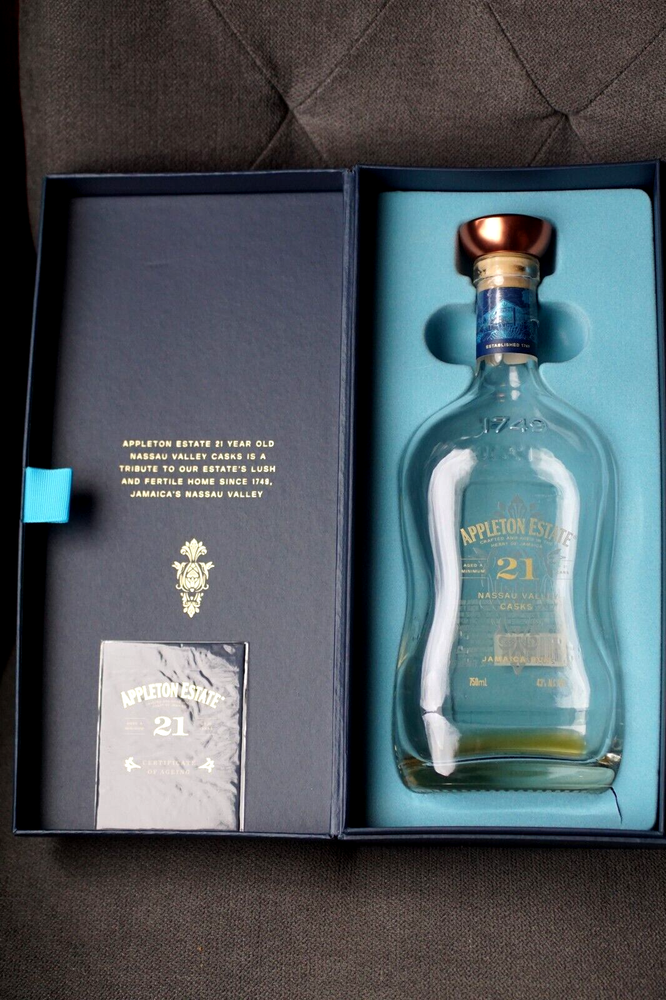 Appleton Estate 21 Nassau Valley Casks Empty Bottle/Display Box