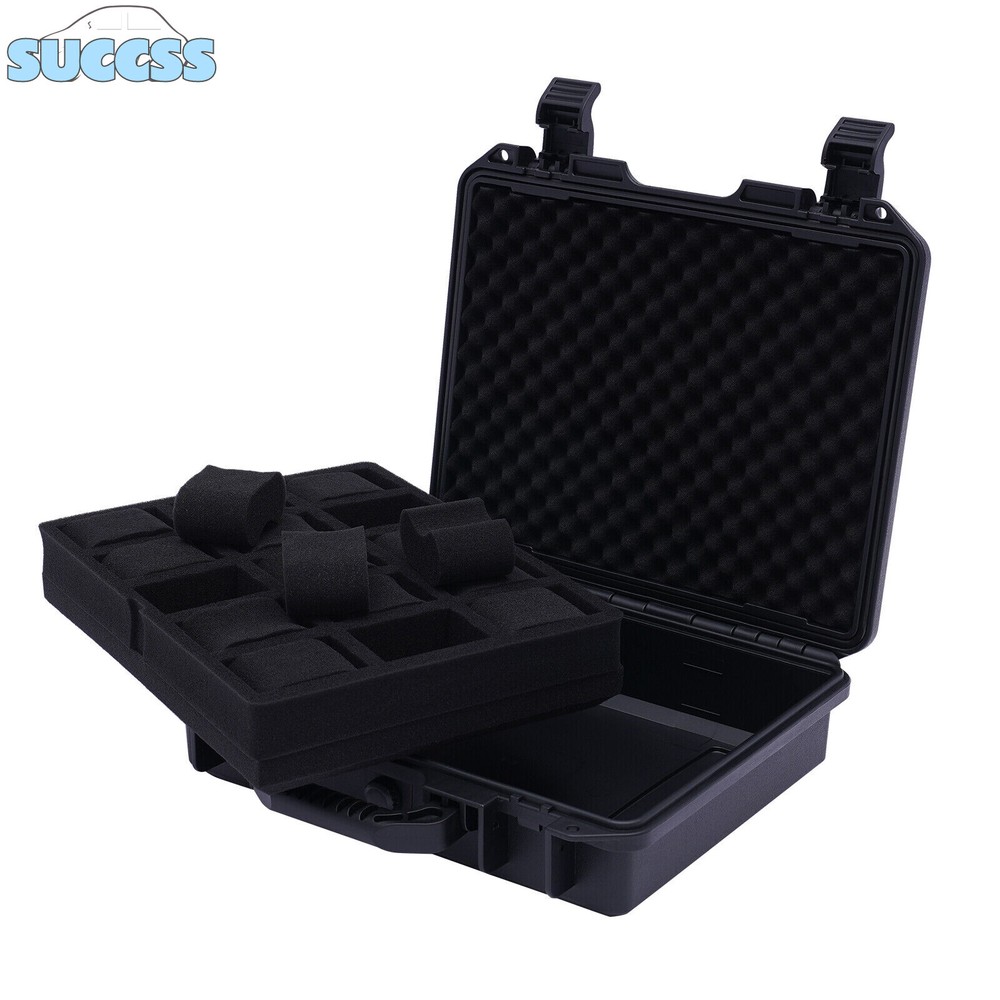 15 Slots Waterproof Plastic Suitcase Display Storage Case Watch Storage Box Case
