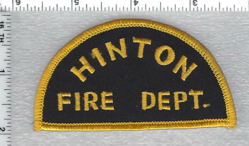 Hinton Fire Department (Alberta, Canada) Shoulder Patch